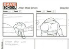 Mark Simon Hand Drawn Production Lego X-men Apocalypse Storyboard Page  ms