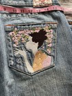 Rare  Vintage True Religion Geisha Cherry Blossoms Jean Sz 30  Distressed Flare 