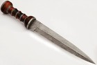 Custom Handmade Damascus Steel Replica Roman Gladius Short Sword Dagger Knife