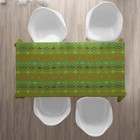 Tablecloth Mid Century Modern Mcm Mod Retro Vintage Style  Green