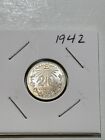 1942 Mexico 20 Centavos  0 720 Silver Coin  Uncirculated  Free Shipping