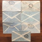 7x South America Old Airmail Cover Brazil Argentina Chile Mexico To  Europe   