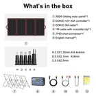 Dokio 300 Watt Foldable Flexible Solar Panel Kit With Controller Mc4 For Outdoor