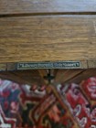 Vintage Library Bureau Sole Makers Oak Wood Index Card File Box With Cards