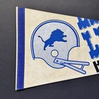Extremely Rare Early 1980s Detroit Lions Miller High Life Football Pennant