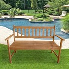 Fdw Patio Furniture Outdoor Patio Bench Wood Garden Bench Park Bench Acacia