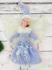 Blue Snow Angel Ornament   Christmas Fairy 12  Ornament  Santa s Fairy  Xmas