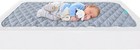 Waterproof Crib Mattress Protector Pad 2 Pack 28 x52  Non-slip Absorbent Gray