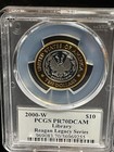 2000-w  10 Library Of Congress Gold Pcgs Pr70dcam Reagan Legacy Series Rare 