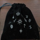Witch Rune Stones Set With Guidebook  Velvet Bag  Wicca Pagan Handmade