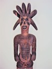 Rare Old 39  Igbo Ibo Queen W  Headdress African Carving Statue Polychrome Huge 