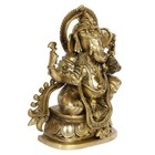 Ganesh Idol Brass Murti Blessing Ganesha Statue Vinayak Ganpati For Home Office