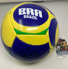 Ronaldo Nazario Signed Brazil Brasil Logo Soccer Ball Jsa Coa