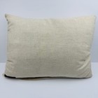 Magaschoni Home Floral Embroidered Beaded Throw Pillow Accent Green Boho 18x13
