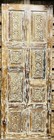 Antique Hand-carved Door Rustic Whitewashed Distressed Wood Barn Door 80x38