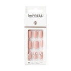 Kiss Impress Press-on Manicure Fake Nails  Crystal Blossom - Short Length