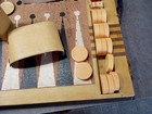 Vintage Crisloid  1 75    Bakelite Cherry   Butterscotch Backgammon Set 750 Grams