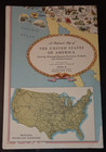 Original Large Pictorial Map United States 80x61cm Lithograph Postwar Prosperity