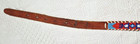 Vintage Native American Handmade Beaded Leather Belt Size 34