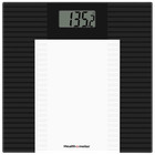 Health O Meter Digital Glass Body Weight Tracking Bathroom Scale  black 