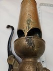 Antique  buckeye Brass Works Dayton  Steam Air Whistle Steam Engine 46e Large 
