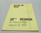 St  Vincent High Class Of 1956 20th   25th Reunion Booklets - Akron  Ohio