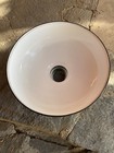 Vintage Porcelain Enamel Green Light Shade Industrial Barn 12    Yard Gas Station