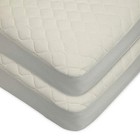  Waterproof Quilted Crib Size Fitted Mattress Crib   Toddler  28  X 52   2 Pack