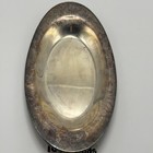 Vintage Oneida Silversmiths Silver Plate Oval Serving Tray 13 5  X 7 