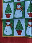 Vintage Ulster Santa Snowy Christmas Irish Linen Tea Towel Made In Ireland New