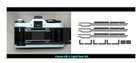 Canon Light Seal Malt Replacement Kit Ae-1  Ae-1 Program Pre-cut 3 Sets Black Jp