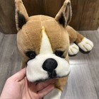Boxer Plush Dog Laying Large Stuffed Animal Puppy 20    Realistic Fao Schwarz
