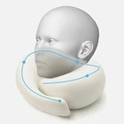Neck Travel Pillow Memory Foam Neck Pillow Comfort Compact Ergonomic For Travel