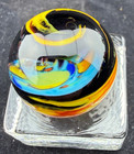 Steve Willis 2006 Handmade Lampwork Art Glass Marble 1 07  Near Mint Signed W6