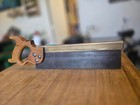 Antique Warranted Superior Brass Back Tenon Saw   Found In New Zealand  12 Inch