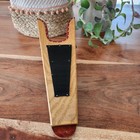   Boot Jack Hardwood With Red Leather Trim   Silver Tack Nails 