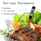 Instant Read Digital Meat Thermometer Bbq Grill Smoker For Kitchen Food Cooking