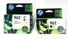 Genuine 4-pack Hp 962xl Black   962 Color Ink Officejet Pro 9010 Sealed Box
