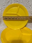 Set Of 8 Vintage Packerware Plastic Yellow Divided Dishes