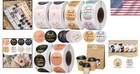 Thank You Stickers - 6 Rolls  3000 Pieces  1 Inch Labels For Packaging