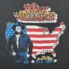Vintage Hank Williams Jr Shirt Xl Black 80s 1987 Usa Tour Country Music Western