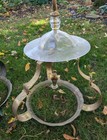 Pair Of Extremely Rare 19th Century Brass Light Fixtures 