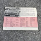 Vtg Original Glas 2600 V8 Coupe 1966 German Market Single Sheet Sales Brochure