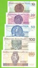 Poland Set 5 X 10 20 50 100 200 Z  otych 2016 2018 P-183 190 Unc