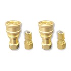 1 4  Brass Quick Disconnect Coupler Carpet Cleaning Wands Hose  set Of 8 
