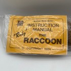 Magic Masters Rocky The Raccoon Spring Animal Puppet With Manual 1984 Vintage