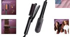 Professional Ceramic Hair Straightener Brush - Versatile Styling And Hydration