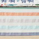 Pottery Barn Kids Colby Crib Skirt Striped 100  Cotton