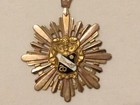 Vintage Sigma Nu Fraternity Crest Emblem Coat Of Arms Pendant Necklace