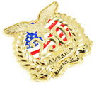 America 250th Anniversary Gold 3-d Pin  3 - Limited 2 026 - 1 5 